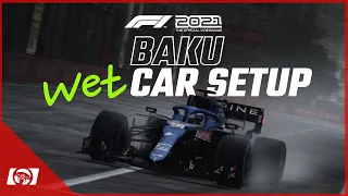 F1 2021 Baku Wet Car Setup / Race Setup