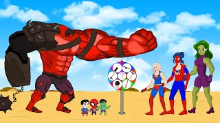 Rescue SHE HULK Family & SPIDER GIRL, SUPER GIRL vs HULK MONSTER : Who Is The King Of Super Heroes ?