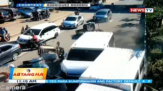 BT: Rodriguez Police: Driver ng van na nagdulot ng karambola, nakatulog habang nagmamaneho