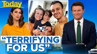 Parents drive unresponsive newborn to hospital while giving CPR | Coronavirus | Today Show Australia