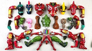 Merakit Mainan Hulk Smash, Ironman Buster, Hulk buster, Vision, Wolverin, Siren head dan iron man 50