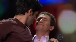 Chas Licciardello from The Chaser Kisses Rove