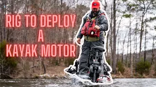 Solving the Stow and Deploy Challenge with a Bow Mounted Kayak Motor