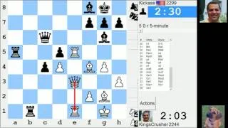 LIVE Blitz #3289 (Speed) Chess Game: White vs Kickass in Queen's bishop game