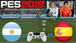 !!RETO PES 2019!! España vs Argentina ⚽️( duelo agrio)