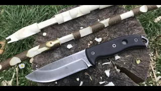 Survival Knife “Try-Stick”. Carving with an ESEE 5