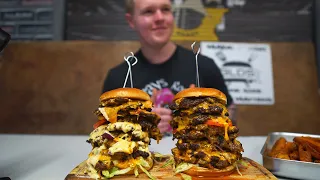 BLD'S EPIC SMASH TOWERS BURGER CHALLENGE!