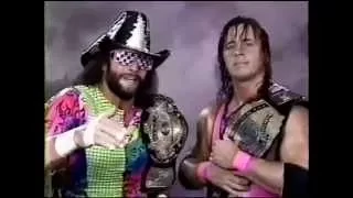 Macho Man and Bret Hart Promo on Flair/Michaels (07-04-1992)