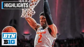 Highlights: Illini Edge Hawkeyes for the Win | Iowa at Illinois | March 8, 2020