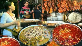 Best Cambodian Street Food - Delicious Whole Chicken, Duck Vegetables Soup, Grilled Duck, Chicken
