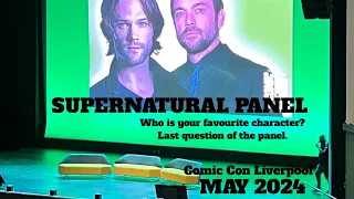 Who is your favourite character? Supernatural panel, Comic Con Liverpool, May 2024