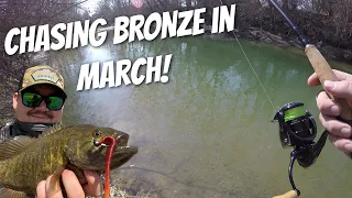 Early Spring Creek Fishing For Smallmouth In Ohio ( its time! )