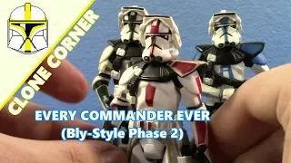 Clone Corner #10 - Every Clone Commander (Bly-Style Phase II) Action Figure EVER