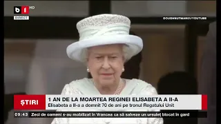 CEREMONII LA 1 AN DE LA MOARTEA REGINEI ELISABETA A II-A_Știri B1TV_8 sept. 2023