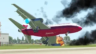 Worst Horrible Emergency Landing With Fire Engines | X-Plane 11