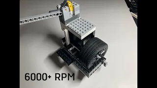 How to build a Lego 6000+ RPM Vacuum engine