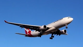 Qantas A330-200 Landing in Adelaide - VH-EBN