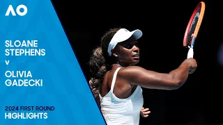 Sloane Stephens v Olivia Gadecki Highlights | Australian Open 2024 First Round