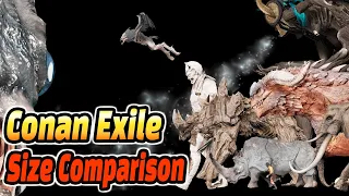 Conan Exile Monsters Size Comparison (코난 엑자일 몬스터 크기 비교)