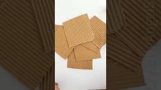 Waste cardboard ഒന്നും ഇനി കളയണ്ട|Cardboard reuse idea|Homemade corrugated sheet|diy craft materials