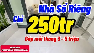 Nhà Hóc Môn giá rẻ 2024  Chỉ 250 triệu mua nhà quá dễ góp dài hạn cuối Cầu Lớn Hóc Môn sổ hồng riêng