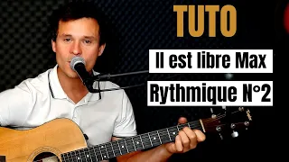 Tuto guitare Hervé Cristiani - Il est libre max Rythmique N°2 (Accords et Paroles)