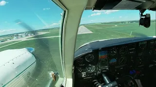 First time flying the twin comanche