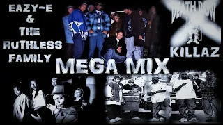 EAZY-E & THE RUTHLESS FAMILY " DEATH ROW KILLAZ " MEGA MIX COMPILATION 93-95 BONE THUGS BROWNSIDE