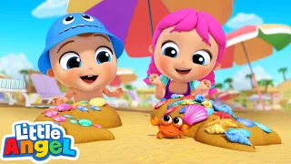 Jill's Mermaids Sand Castle! | Jill's Playtime | Little Angel Kids Songs & Nursery Rhymes