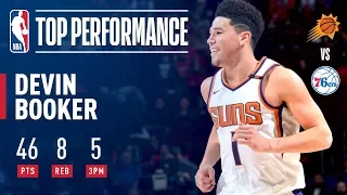 Devin Booker Puts Up a Season-High 46 Pts vs. Sixers | December 4, 2017