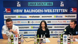 Pressekonferenz zum Spiel HBW Balingen-Weilstetten vs. ThSV Eisenach