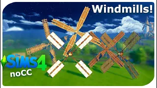 How to Make Windmills Without Custom Content | Sims 4 Speed Build & Tutorial