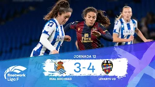 RESUMEN Y GOLES REAL SOCIEDAD FEMENINO vs LEVANTE UD | JORNADA 12 | FINETWORK LIGA F