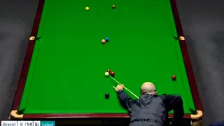 KBV-464 Unbelievable Shot Into Centre Right Pocket. Well Done Luca Brecel.