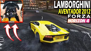 Lamborghini Aventador - Forza Horizon 4 | Logitech g920 Steering Wheel + paddle shifter Gameplay