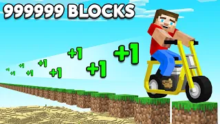 I Travelled 1,000,000 Blocks in Minecraft!