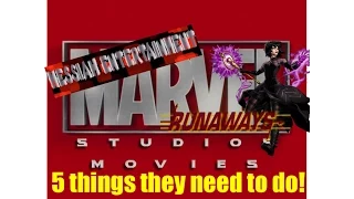 5 Things Marvel Should Make In The Future! (RUNAWAYS!)