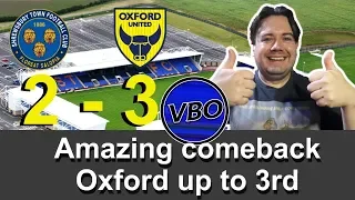 Shrewsbury Town 2-3 Oxford United | Review | 5 Wins In A Row. Up To 3rd
