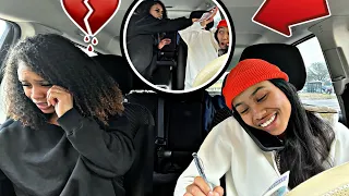 Asking My EX-GIRLFRIEND To Be My VALENTINE Instead OF MY GIRLFRIEND! *GONE WRONG*