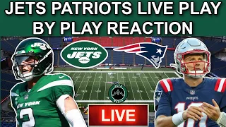 NEW YORK JETS VS NEW ENGLAND PATRIOTS LIVE BY PLAY BY REACTION! Zach Wilson vs Mac Jones Part 2