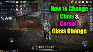 Black Desert Mobile How to Change Class & Corsair