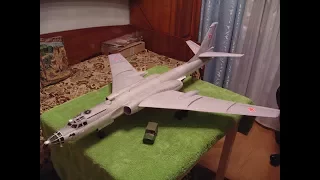 Сборка бумажной модели самолёта Ту-16К26