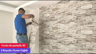 Ustasından Tv Arkası 3 Boyutlu Duvar Kağıdı Uygulaması - How to Paste 3D wallpaper?