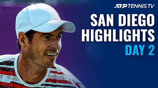 Murray Takes On Kudla; Schwartzman, Dimitrov & Korda All In Action | San Diego 2021 Highlights Day 2