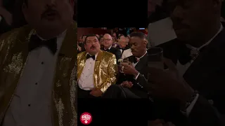 Guillermo provides everyone with a drink at the Oscars, including his "wife," Charlize Theron!