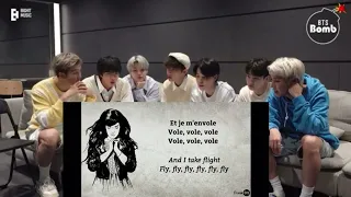 Bts react to derniere danse lyrics