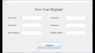 Java Swing Registration Form with MySQL Database in Eclipse