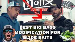 BEST BIG BASS MODIFICATION FOR GLIDE BAITS!