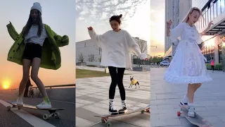 [抖 音] TIKTOK China - Longboard/Skateboard Dance Moment Compilation 2022 #8