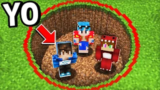 MINECRAFT pero NO PODEMOS SALIR del CIRCULO!! 😨💀⚠️ MINECRAFT PERO SPARTA356